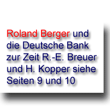 Roland Berger und die Deutsche Bank - gut zu wissen